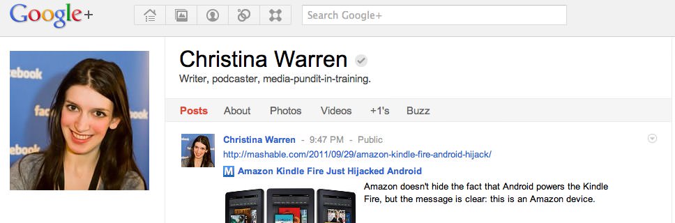Christina Warren - G+