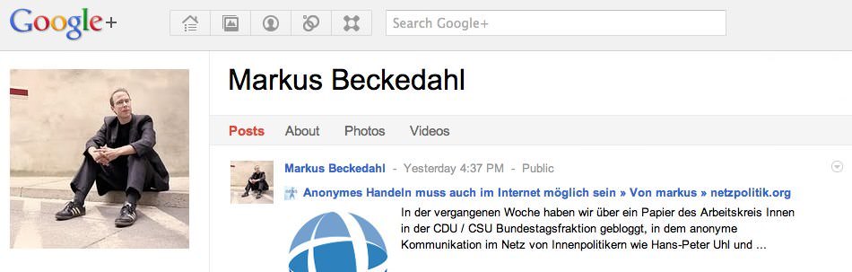 Markus Beckedahl - G+-1