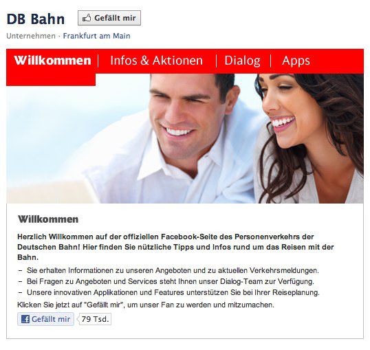 DB Bahn Facebook