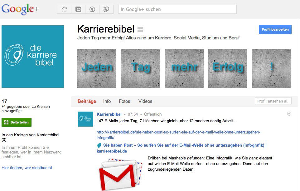 Google+KarrierebibelSeite