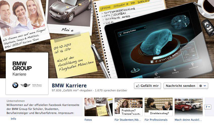 BMW Karriere Facebook