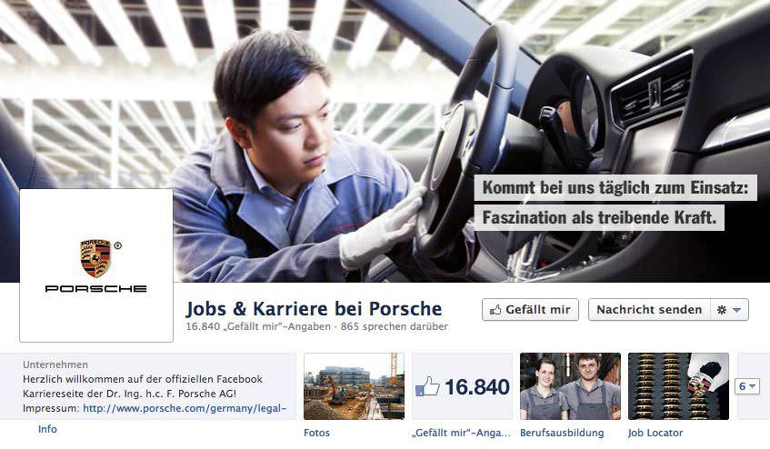 Karriere Porsche Facebook