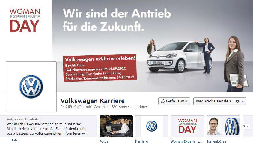Volkswagen Karriere Facebook