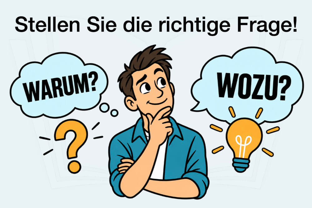 Wozu Statt Warum Fragen Psychologie Effekt Motivation