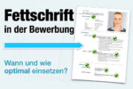 Fettschrift Bewerbung Layout Regel Wie Einsetzen Tipps