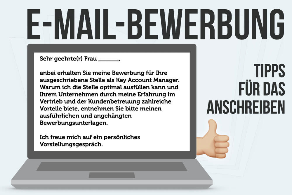 E-Mail Anschreiben zur Bewerbung: Text & Beispiele