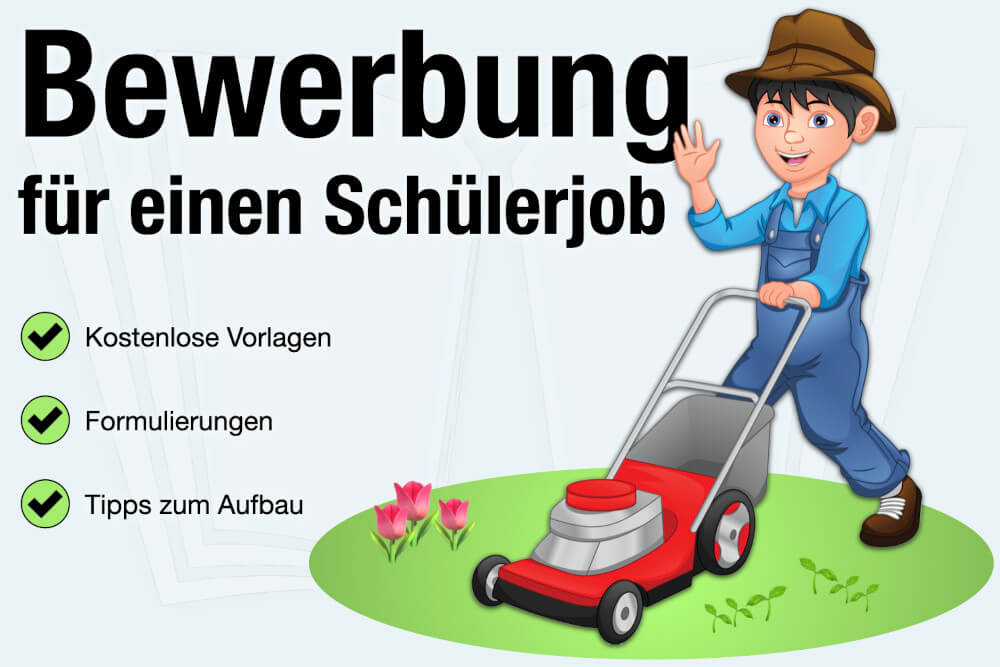 Bewerbung Schuelerjob Ferienjob Muster Vorlage Tipps