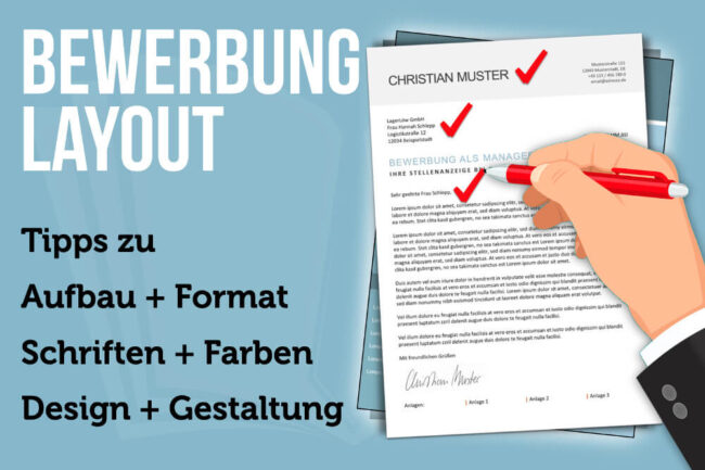 Bewerbung Layout