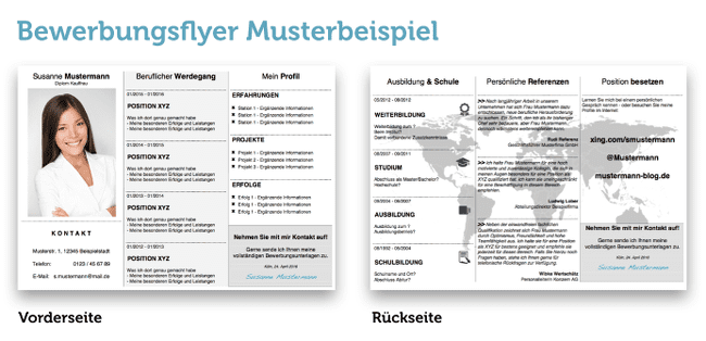 Bewerbungsflyer Beispiel Grafik Vollstaendig