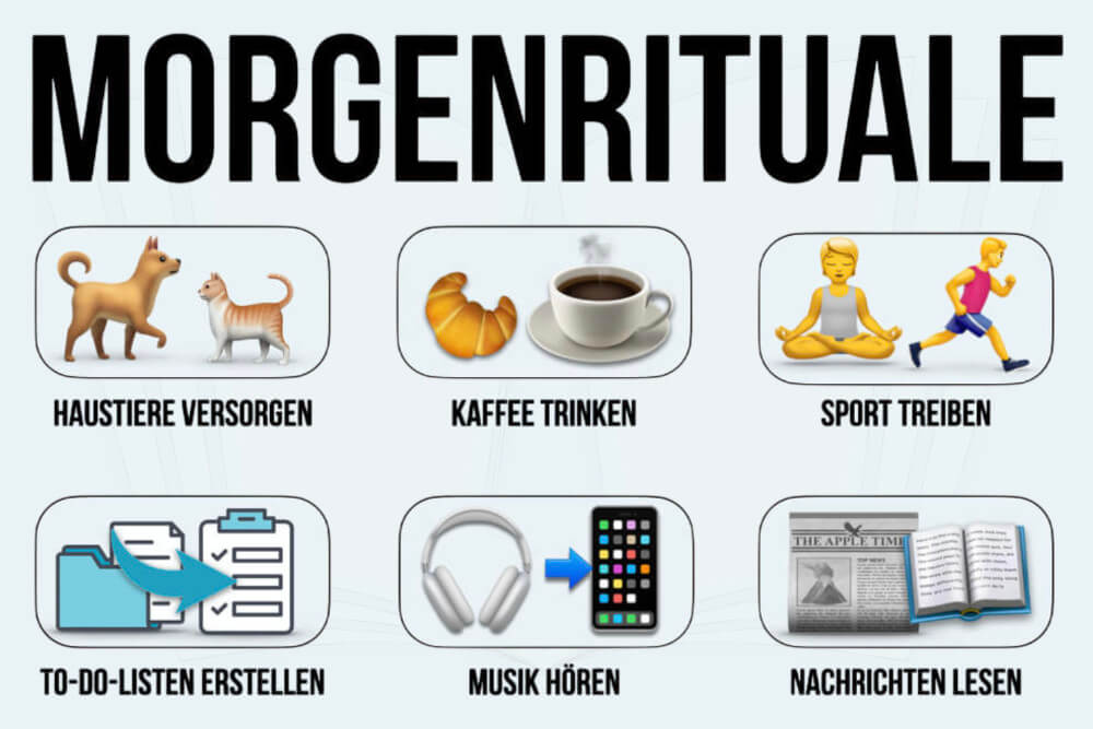 Morgenrituale Definition Bedeutung Beispiele Liste Ideen