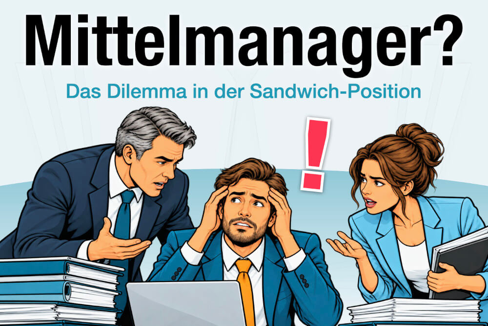 Mittelmanager Sandwich Position Bedeutung Dilemma Was Tun