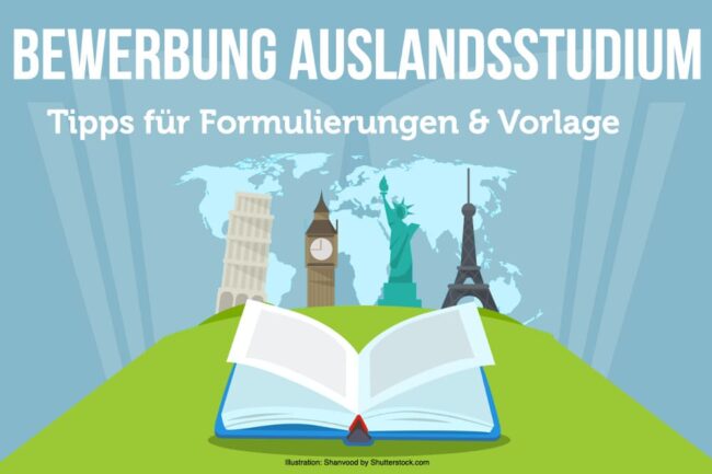 Bewerbung Auslandsstudium