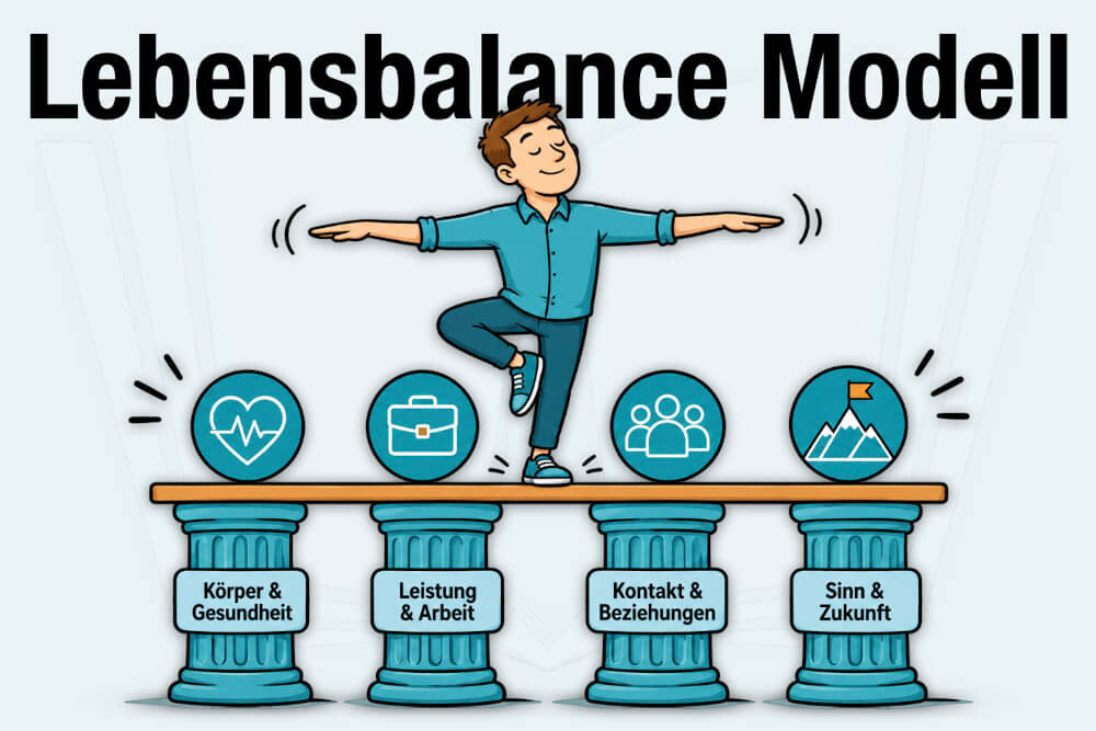 Lebensbalance Modell Peseschkian 4 Saeulen Leben Test