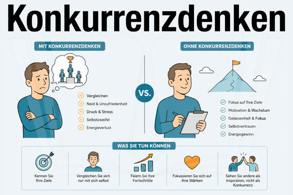 Konkurrenzdenken Definition Beispiele Vorteile Nachteile Tipps