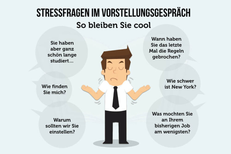 Stressfragen im Vorstellungsgespräch: Cool bleiben!