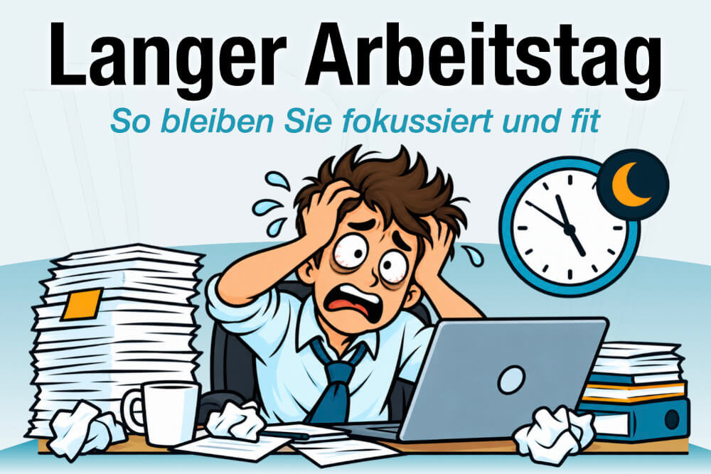 Langer Arbeitstag Tipps Vorbereitung Durchhalten
