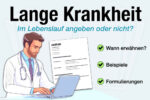 Lange Krankheit Lebenslauf Beispiel Formulierungen Wann Angeben