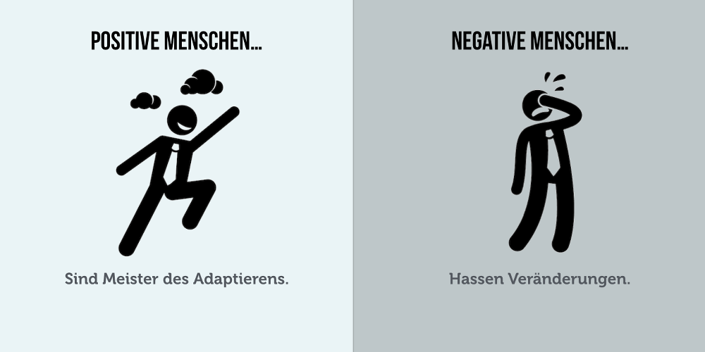 Positive vs. Negative Menschen negative Verstärkung Psychologie