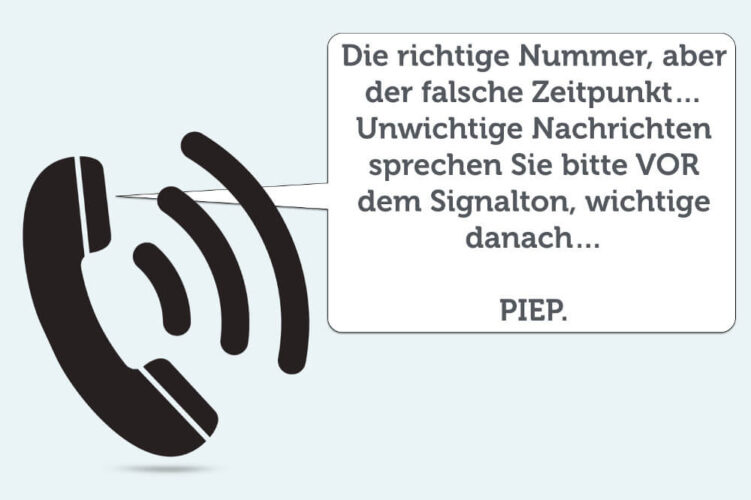 Anrufbeantworter besprechen Tipps für die Ansage