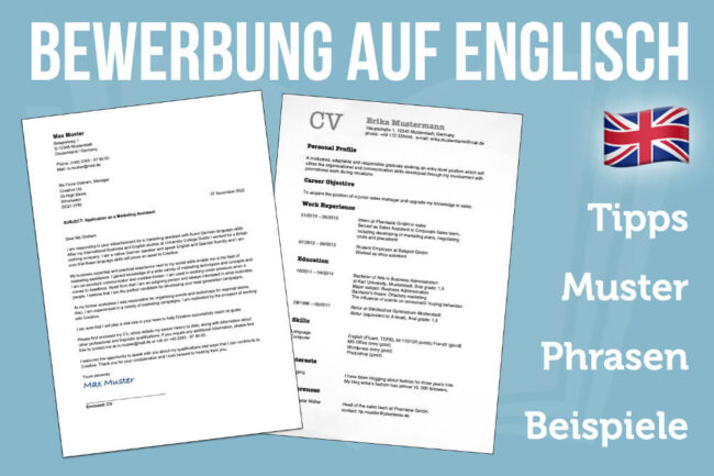 Bewerbung auf Englisch