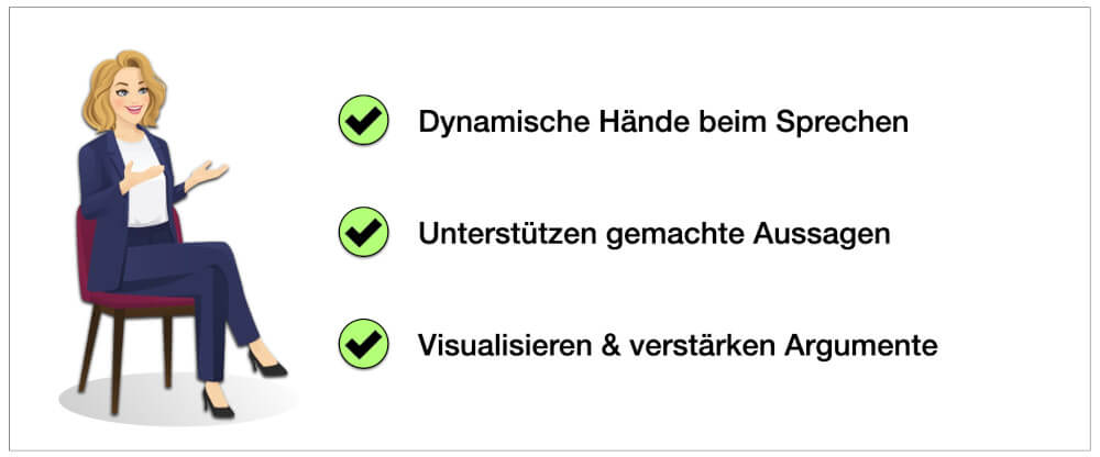 Vorstellungsgespräch Hände Pose Bedeutung Vorteile Nachteile 4
