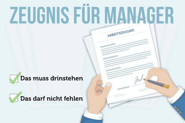 Arbeitszeugnis für Manager