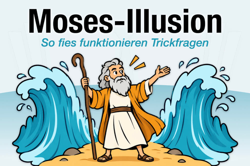 Moses Illusion Bedeutung Beispiele Trickfragen Tipps