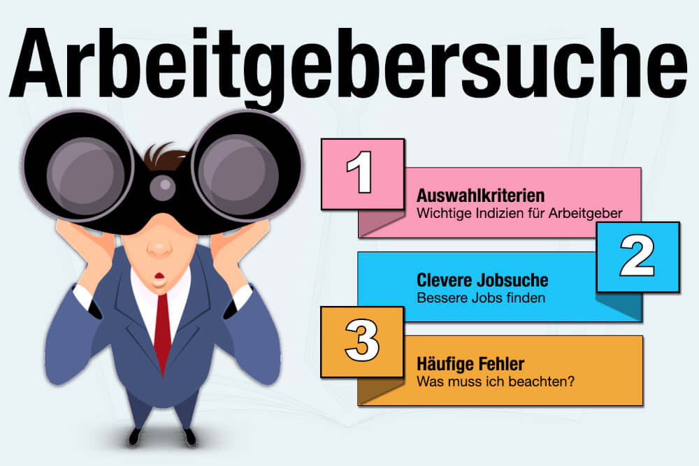 Arbeitgebersuche Arbeitsuche Jobs Finden Auswahlkriterien Tipps