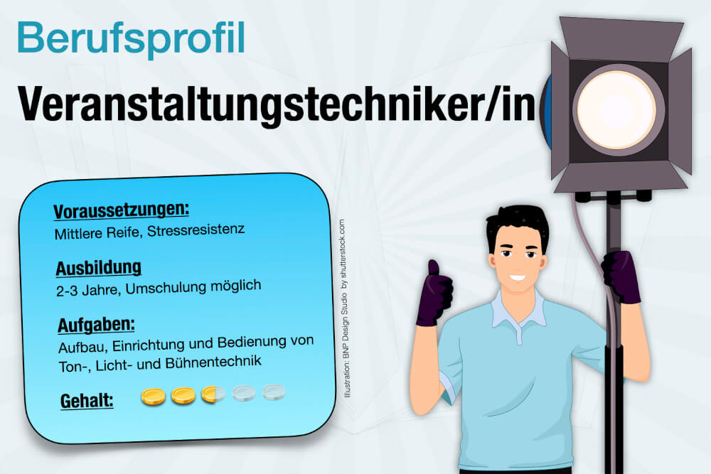 Beruf Veranstaltungstechniker Ausbildung Gehalt Jobs Aufgaben Karriere