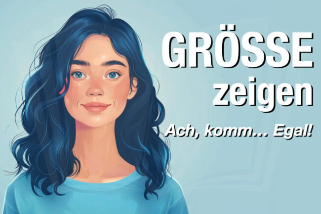 Größe zeigen: Bitte nicht so kleinlich!