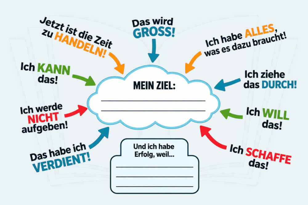 Motivation Spruch Karte Selbstmotivation Beispiel
