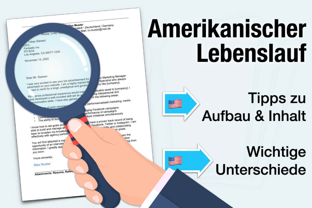Amerikanischer Lebenslauf Aufbau Inhalt Muster Vorlage Beispiel Tipps