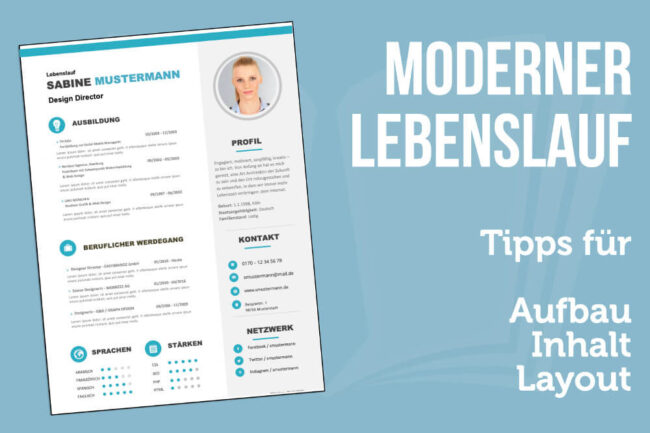 Moderner Lebenslauf: Vorlagen und Tipps