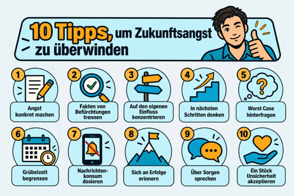 Zukunftsangst Ueberwinden 10 Tipps Strategien