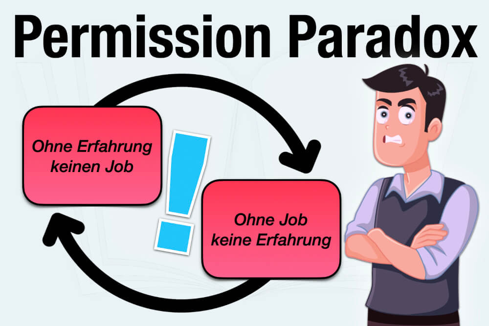 Permission Paradox Bedeutung Kein Job Keine Erfahrung Was Tun