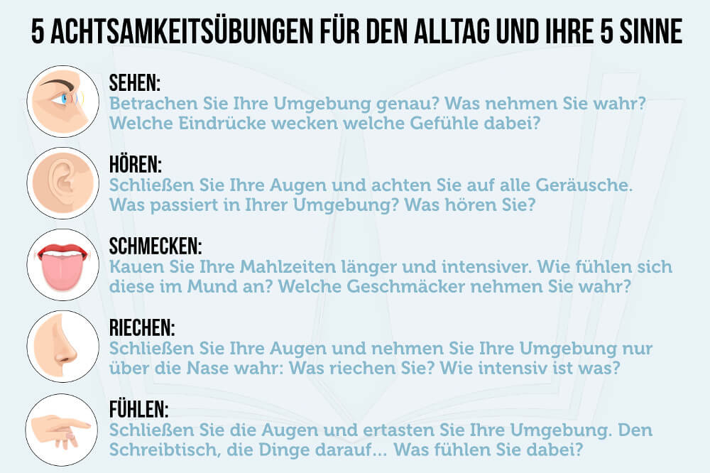 Achtsamkeit 5 Übungen 5 Sinne Mindfulness