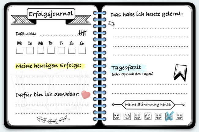 Erfolgsjournal: Vorlage, Vorteile + Tipps zum Inhalt