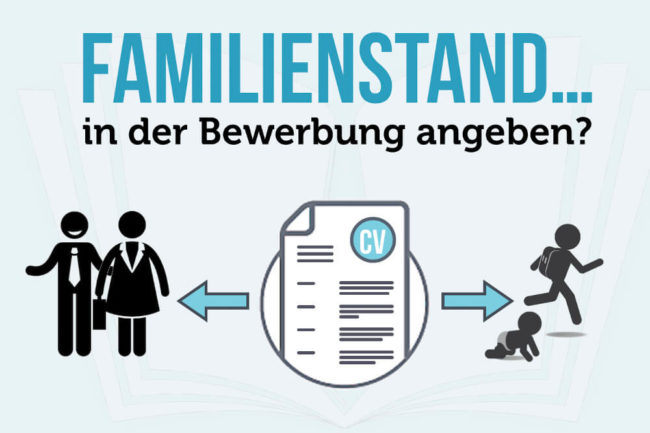 Familienstand im Lebenslauf