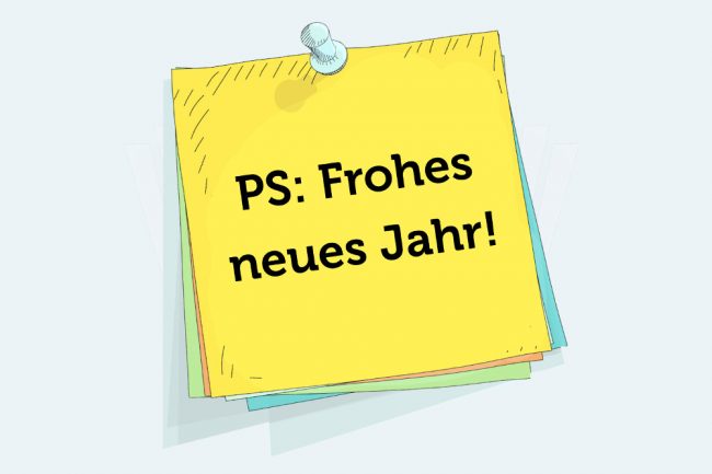 Frohes neues Jahr wünschen