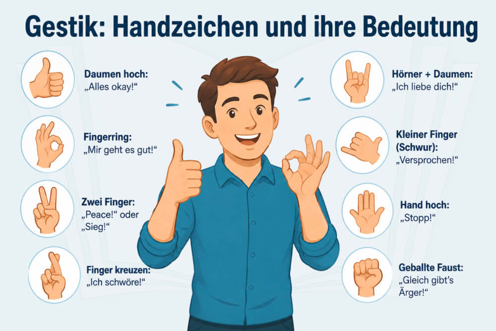 Gestik Definition Bedeutung Beispiele Richtig Deuten Einsetzen