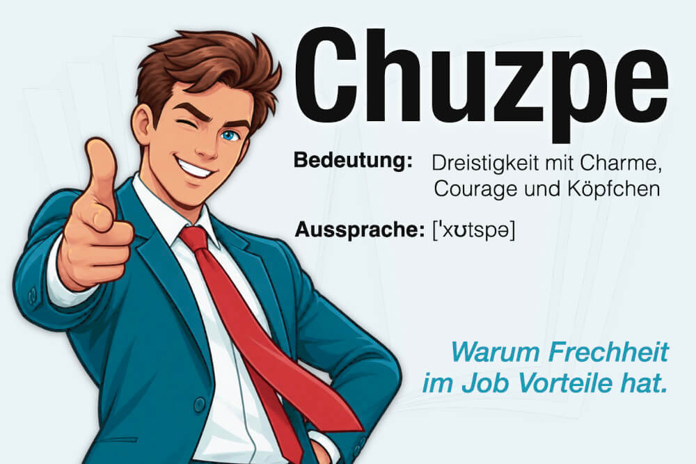 Chuzpe Definition Bedeutung Synonym Aussprache Beispiele Job Vorteile