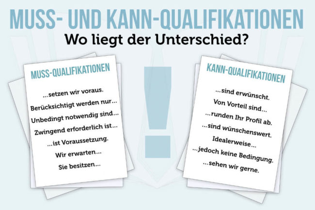 Stellenanzeigen lesen: Muss- und Kann-Qualifikationen