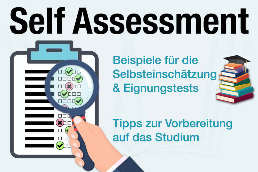 Self Assessment Selbsteinschaetzung Studium Uni Test Beispiele Vorbereitung