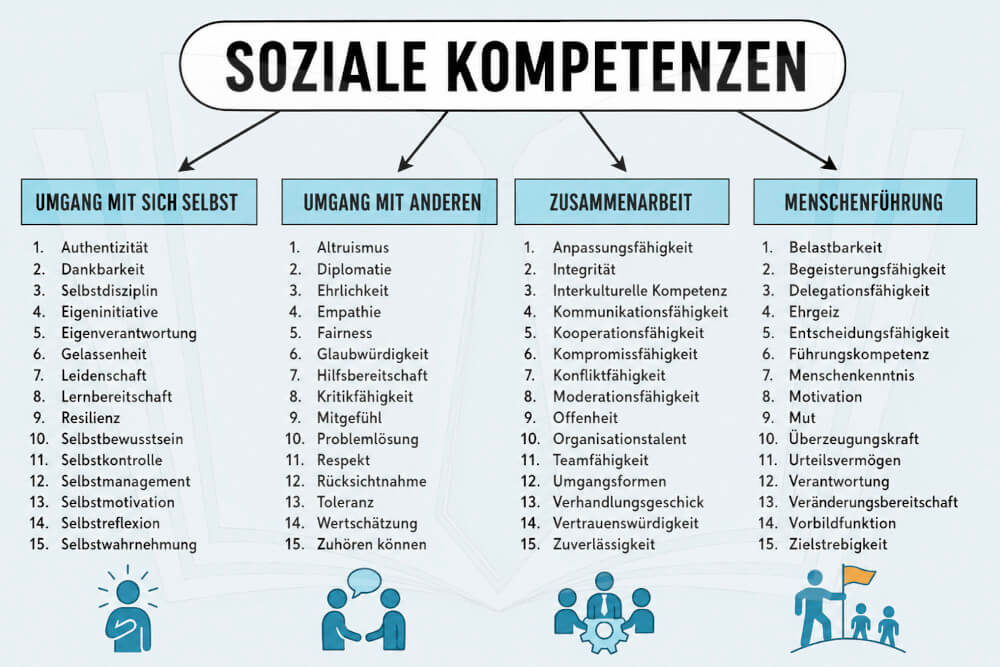 Sozialkompetenz Definition Liste 60 Soziale Kompetenzen