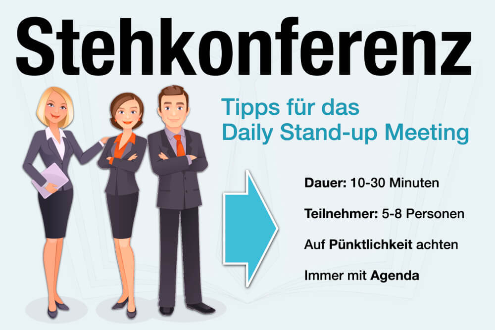 Stehkonferenz Bedeutung Beispiele Dauer Tipps