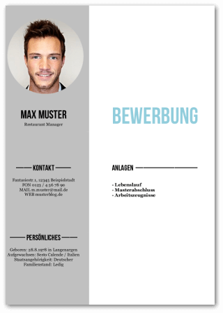 Deckblatt Muster Beispiel Bewerbung 05 Cover