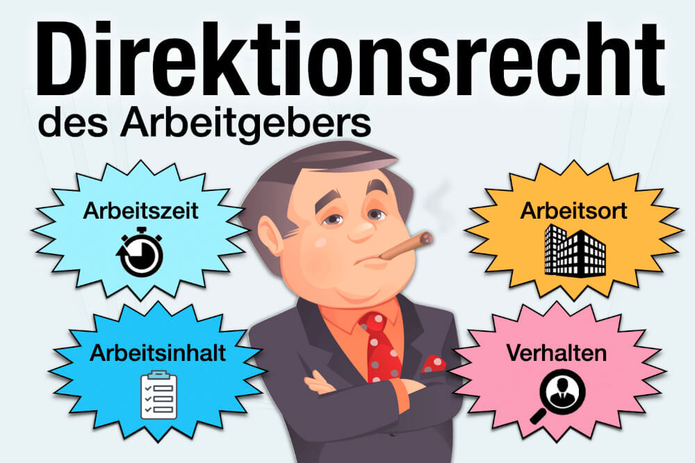 Direktionsrecht Weisungsrecht Arbeitgeber Arbeitsrecht Definition Beispiele