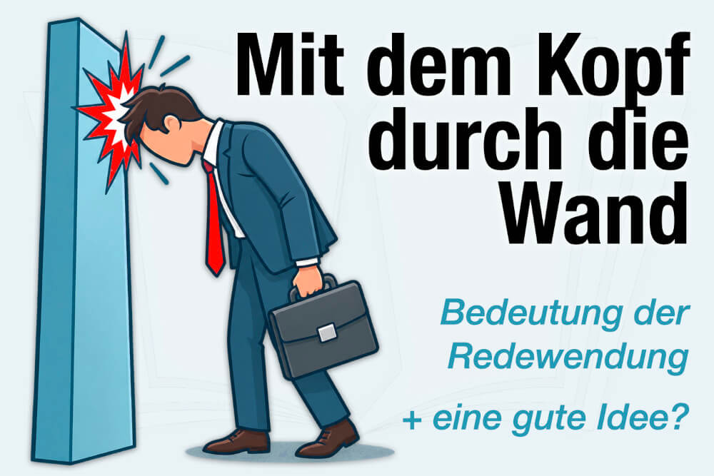 Mit Dem Kopf Durch Die Wand Redewendung Bedeutung Psychologie Vorteile Nachteile