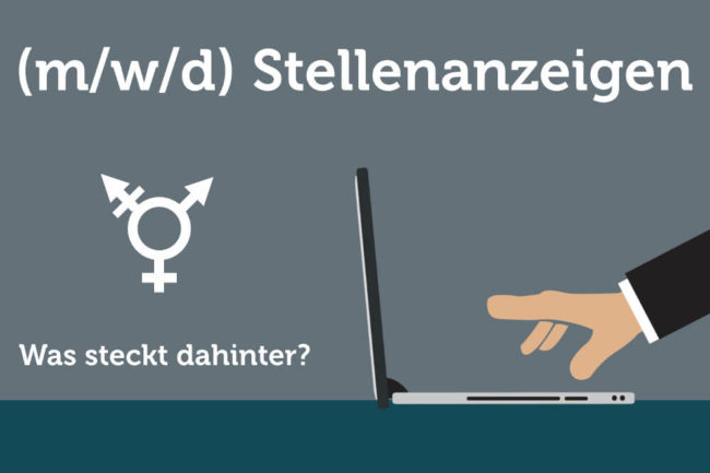 (m/w/d) in Stellenanzeigen: Bedeutung der Abkürzungen