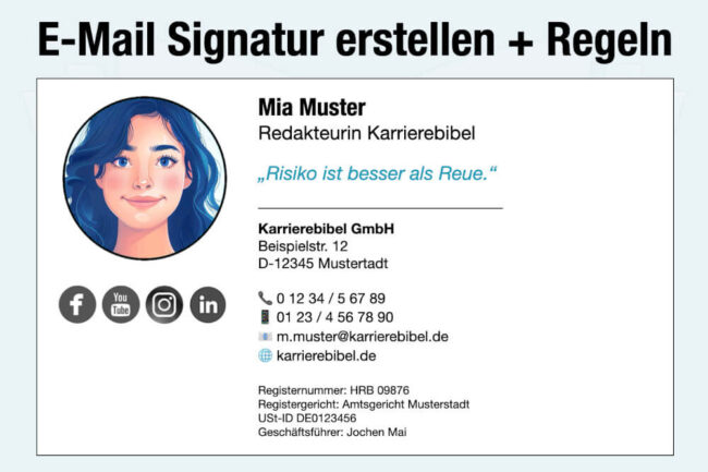 E-Mail-Signatur erstellen und einfügen + wichtige Regeln